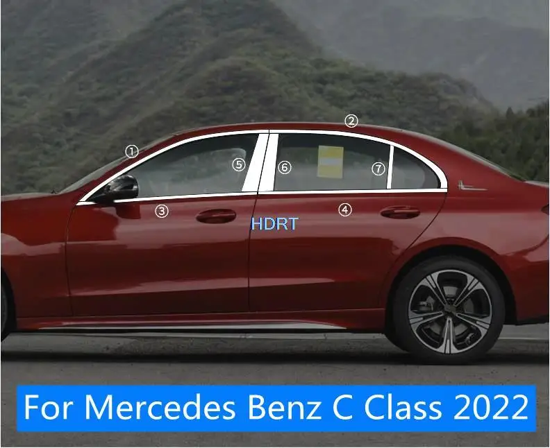 Для Mercedes Benz C Class 2022 Стайлинг автомобиля нержавеющая сталь литье окна столбик отделка полосы комплект крышки аксессуары
Для Mercedes Benz C Class 2022 Стайлинг автомобиля нержавеющая сталь литье окна столбик отделка полосы комплект крышки аксессуары