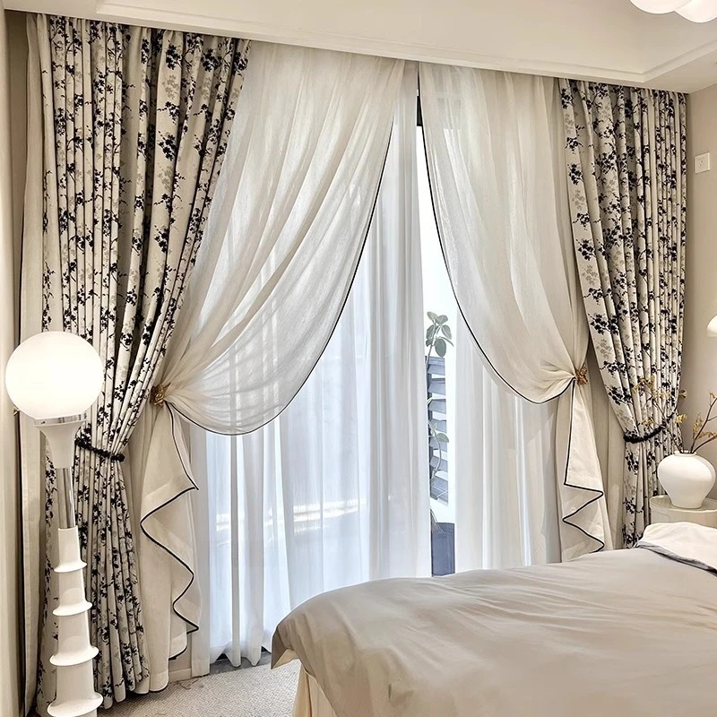 High-quality Yarn Dyed Jacquard High Blackout Curtains Flax Texture Base French Style Black and White Ancient Style Curtains
High-quality Yarn Dyed Jacquard High Blackout Curtains Flax Texture Base French Style Black and White Ancient Style Curtains