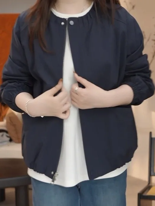 Slimming Effect Zipper Loose round Neck Jacket Short Outerwear Spring Autumn plus Size Women's Fashionable Anti-Aging Top
Slimming Effect Zipper Loose round Neck Jacket Short Outerwear Spring Autumn plus Size Women's Fashionable Anti-Aging Top