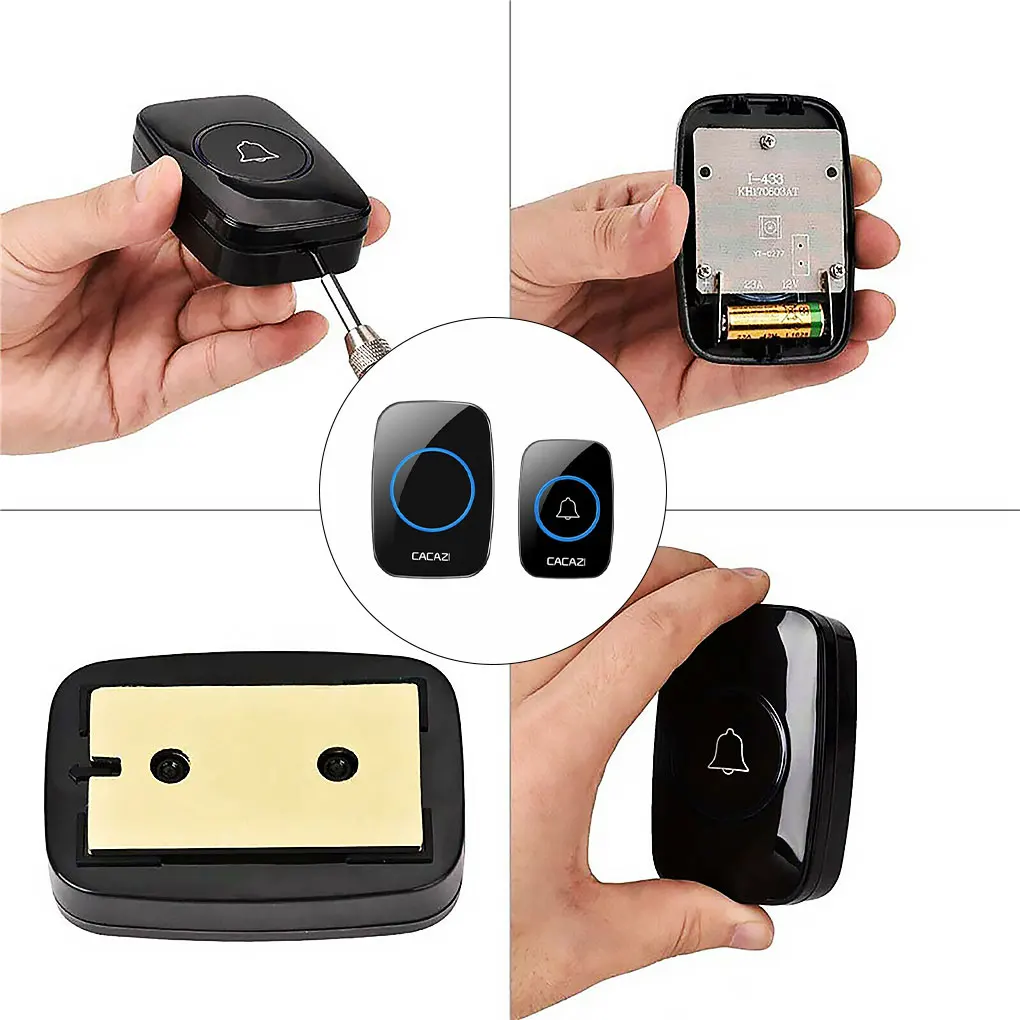 Wireless Door Bell IP44 Waterproof Smart Doorbell with Receiver and Transmitter US
Wireless Door Bell IP44 Waterproof Smart Doorbell with Receiver and Transmitter US