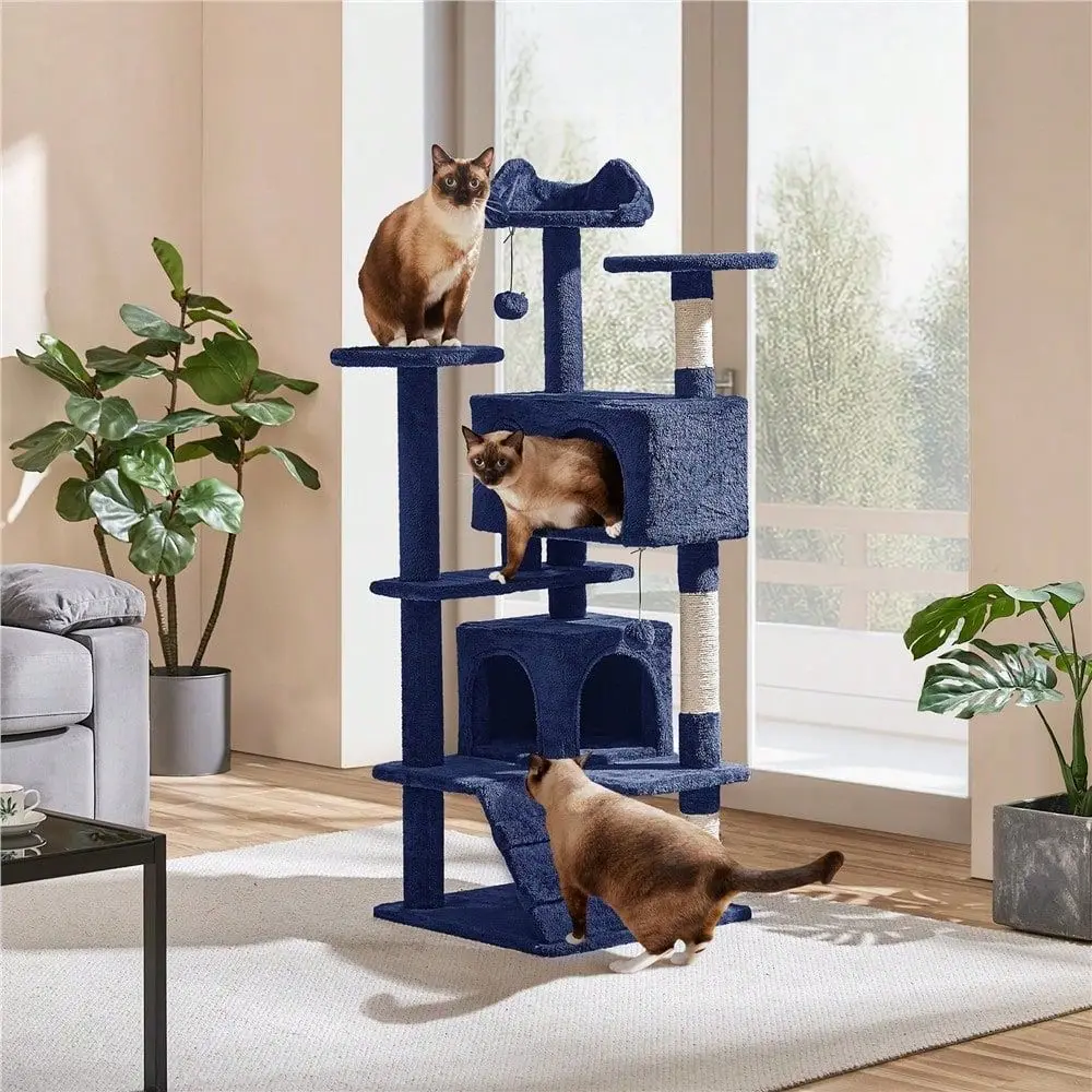 1pc Modern Cat Tree Tower Multilevel Cat Tower With Dangling Balls And Sisal ching Posts For Indoor Cats ching Climbi
1pc Modern Cat Tree Tower Multilevel Cat Tower With Dangling Balls And Sisal ching Posts For Indoor Cats ching Climbi