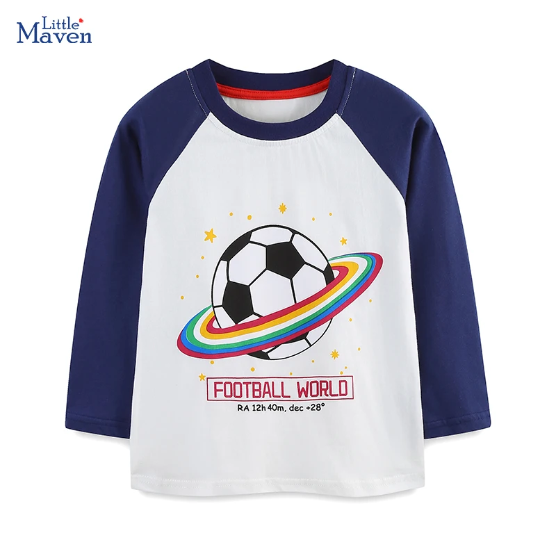 Little maven 2025 Autumn Spring Kids Clothes Children's Clothing Tops Cartoon Football T-shirt Cotton for Baby Boys 2-7 Years
Little maven 2025 Autumn Spring Kids Clothes Children's Clothing Tops Cartoon Football T-shirt Cotton for Baby Boys 2-7 Years