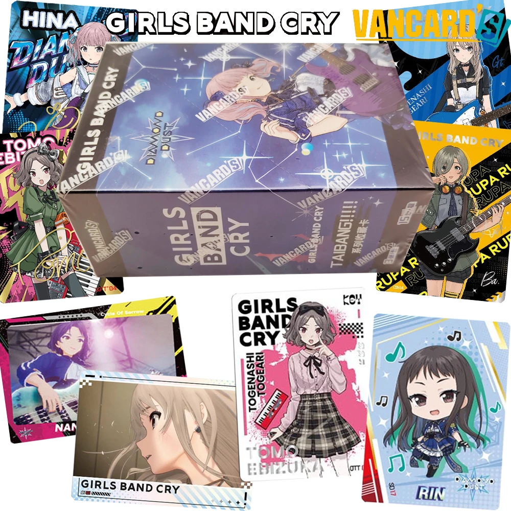Official Vancard's Girls Band Cry Q-version Cartoon Cute Collection Cards Anime Music Rhythm Youth Inspirational Rare Cards Gift
Official Vancard's Girls Band Cry Q-version Cartoon Cute Collection Cards Anime Music Rhythm Youth Inspirational Rare Cards Gift