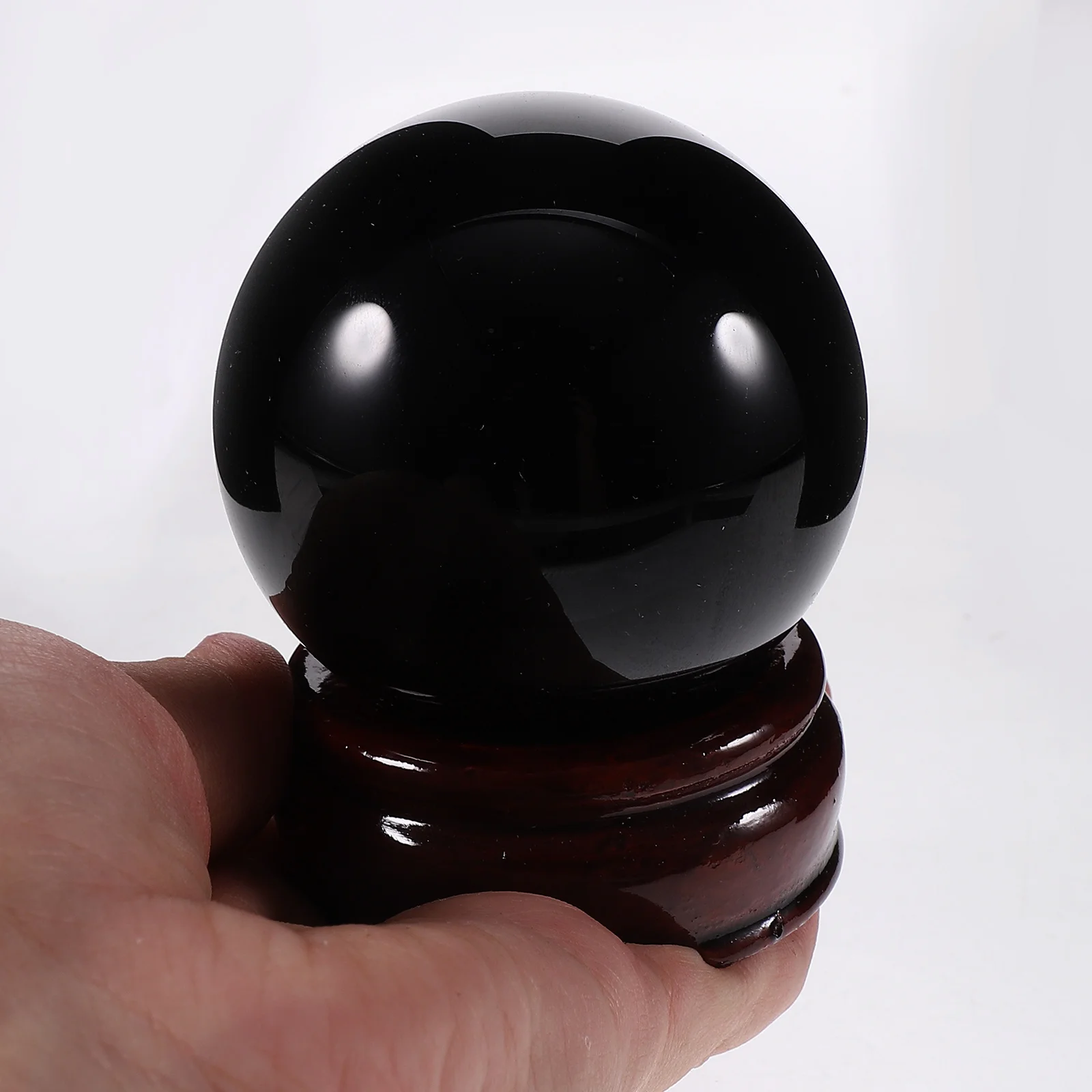 1Set Black Obsidian Crystal Ball Smooth Sphere Desktop Ornament Wood Base Office Home Decoration Crystal Sphere Gift
1Set Black Obsidian Crystal Ball Smooth Sphere Desktop Ornament Wood Base Office Home Decoration Crystal Sphere Gift