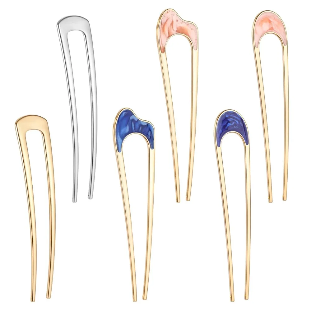 6 PCS French Hair Pins for Women, Metal U-Shaped Hair Pins for Women, Buns and Updos Hairstyles, Elegant Twist Hairpin for Keep
6 PCS French Hair Pins for Women, Metal U-Shaped Hair Pins for Women, Buns and Updos Hairstyles, Elegant Twist Hairpin for Keep