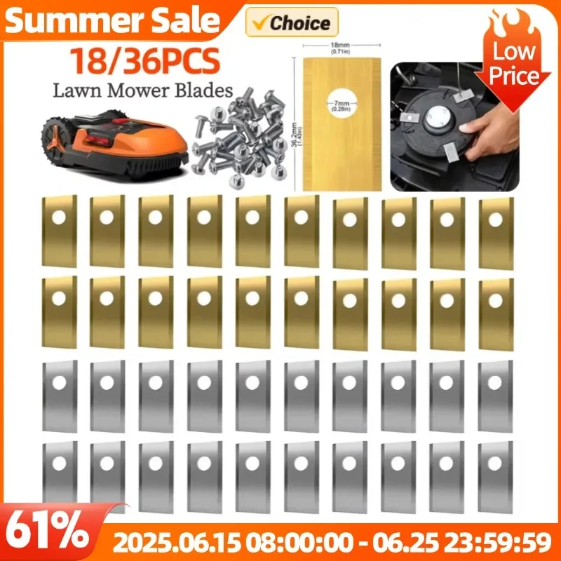 18/36PCS Grass Trimmer Blades Lawn Mower Trimmer Cutter Landroid Lawn Mowers Garden Robotic Lawnmower Tools
18/36PCS Grass Trimmer Blades Lawn Mower Trimmer Cutter Landroid Lawn Mowers Garden Robotic Lawnmower Tools