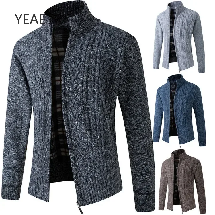 YEAE Fleece Sweaters Fashion Brand Warm Cardigan Men Full Zip Up Jackets Slim Fit Luxury Autumn Knitted Sweater Coat Jersey
YEAE Fleece Sweaters Fashion Brand Warm Cardigan Men Full Zip Up Jackets Slim Fit Luxury Autumn Knitted Sweater Coat Jersey