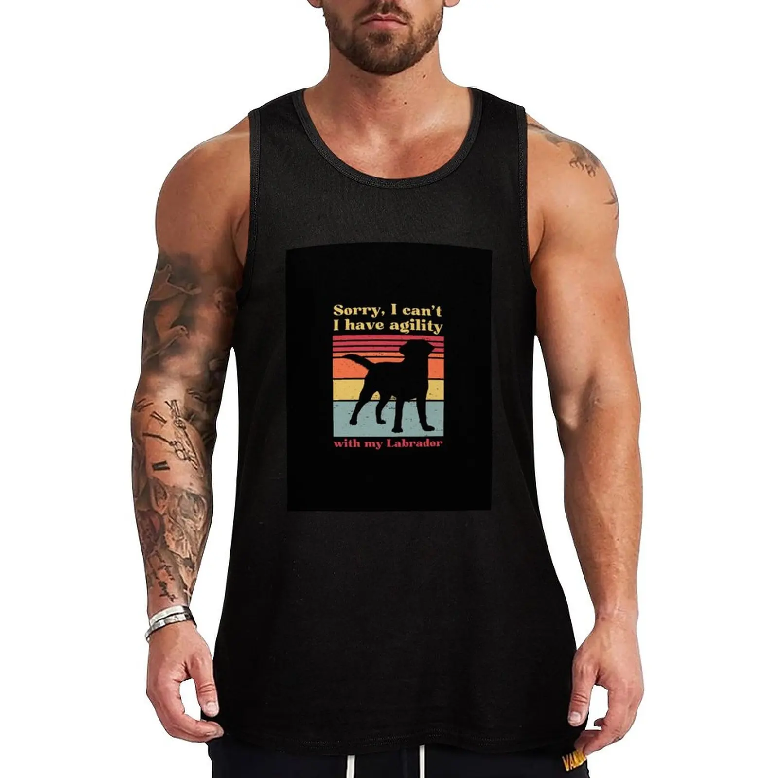 Sorry I can't, I have agility with my Labrador Tank Top Short sleeve Bodybuilding clothing man Fitness men clothing
Sorry I can't, I have agility with my Labrador Tank Top Short sleeve Bodybuilding clothing man Fitness men clothing