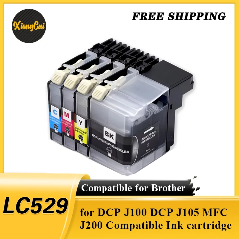 Высококачественный картридж 4 шт. для Brother LC529 для DCP J100 DCP J105 MFC J200, совместимый картридж
Высококачественный картридж 4 шт. для Brother LC529 для DCP J100 DCP J105 MFC J200, совместимый картридж