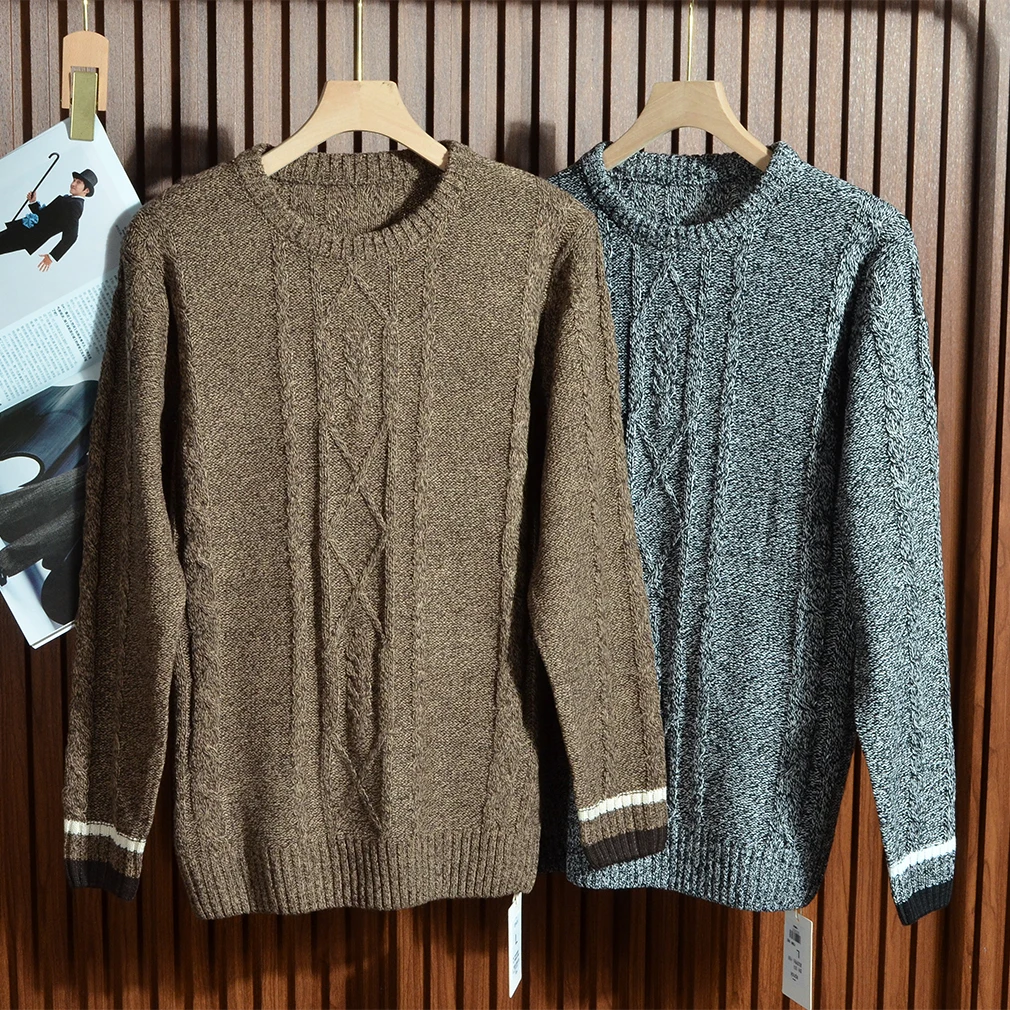 Retro 3D Knitted Wool Blend Long Sve round Ne Men's Base Layer Sweater Casual Sle Autumn Winter Warm Faionable Knitwear
Retro 3D Knitted Wool Blend Long Sve round Ne Men's Base Layer Sweater Casual Sle Autumn Winter Warm Faionable Knitwear