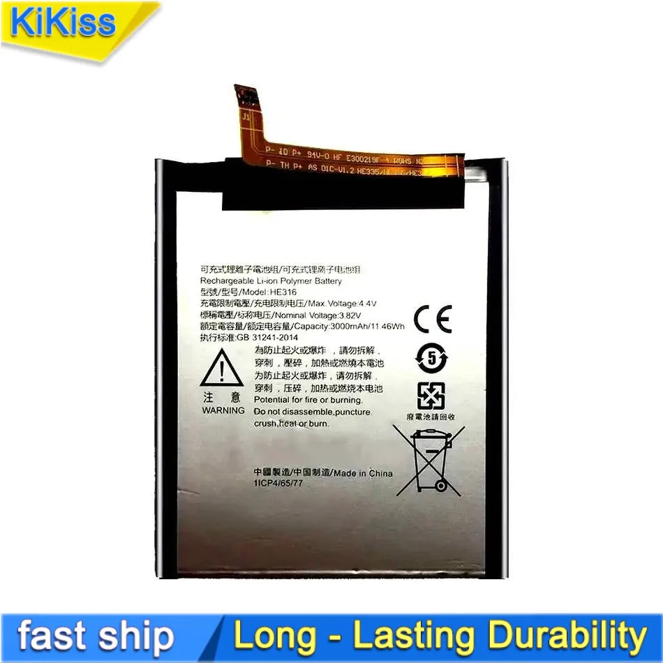 Mobile Phone Battery HE316 3000mAh For Nokia 6 nokia6 N6 TA-1000 TA-1003 TA-1021 TA-1025 TA-1033 TA-1039
Mobile Phone Battery HE316 3000mAh For Nokia 6 nokia6 N6 TA-1000 TA-1003 TA-1021 TA-1025 TA-1033 TA-1039