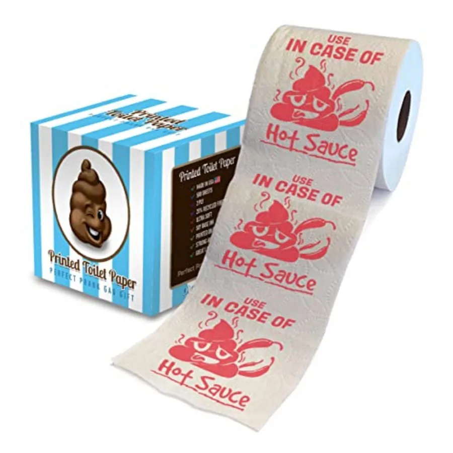 Use In Case Of Hot Sauce Printed Toilet Paper Gift Funny Toilet Paper Roll For Prank, Surprise, Bathroom Decor, Novelty Gift Fo
Use In Case Of Hot Sauce Printed Toilet Paper Gift Funny Toilet Paper Roll For Prank, Surprise, Bathroom Decor, Novelty Gift Fo