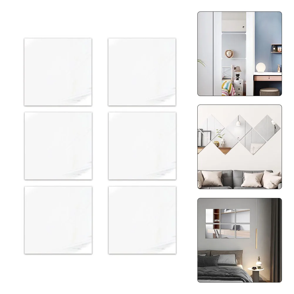 6Pcs Mirror Sticker 20cm 3D Square PET Self Adhesive Tile Wall Sticker Self Adhesive For Bathroom Home Decoration Accessories
6Pcs Mirror Sticker 20cm 3D Square PET Self Adhesive Tile Wall Sticker Self Adhesive For Bathroom Home Decoration Accessories