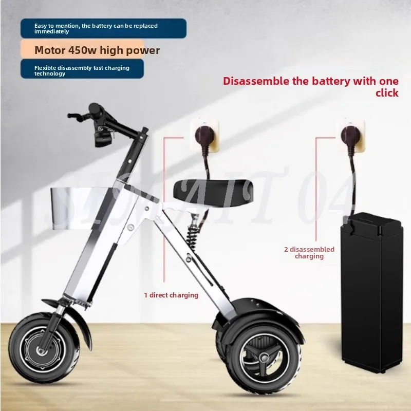 Mini Three-Wheeled Electric Scooter - 48V Lightweight Folding Double Electric Portable Vehicle
Mini Three-Wheeled Electric Scooter - 48V Lightweight Folding Double Electric Portable Vehicle