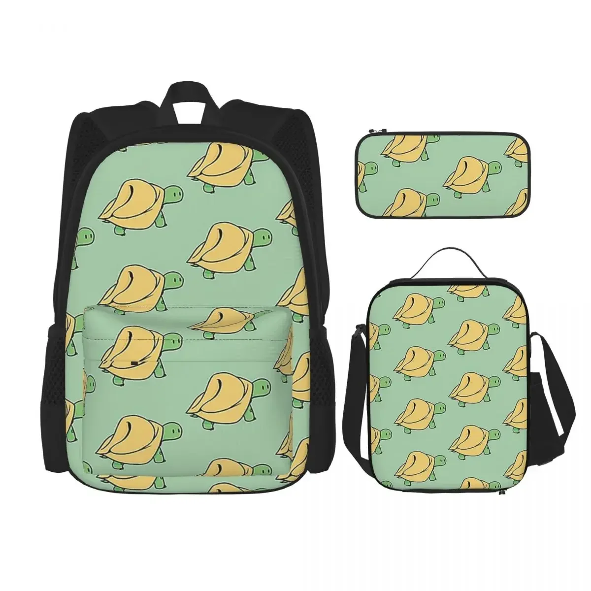 Turtellini Turtle Noodle Cute Tortellini Tortoise Backpacks Bookbag School Bags Rucksack Lunch Bag Pen Bag Three-Piece Set
Turtellini Turtle Noodle Cute Tortellini Tortoise Backpacks Bookbag School Bags Rucksack Lunch Bag Pen Bag Three-Piece Set