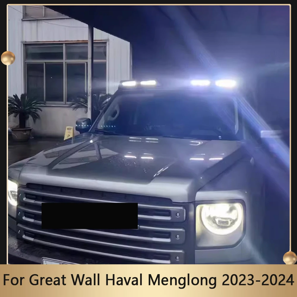 Auto Spare Parts Body Kit Front Top Light Car Front Top Light Led Roof Lamp Bar For Great Wall Haval Menglong 2023 2024
Auto Spare Parts Body Kit Front Top Light Car Front Top Light Led Roof Lamp Bar For Great Wall Haval Menglong 2023 2024