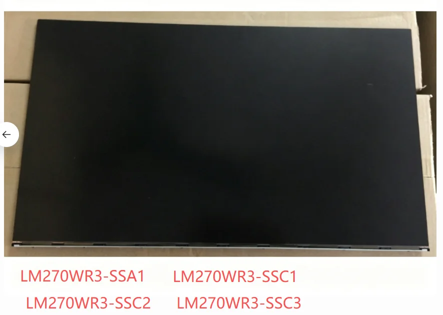 27 inch LCD Display Panel New Original Sceen LM270WR3-SSA1 LM270WR3 SSC1 LM270WR3-SSC2 LM270WR3 -SSC3
27 inch LCD Display Panel New Original Sceen LM270WR3-SSA1 LM270WR3 SSC1 LM270WR3-SSC2 LM270WR3 -SSC3