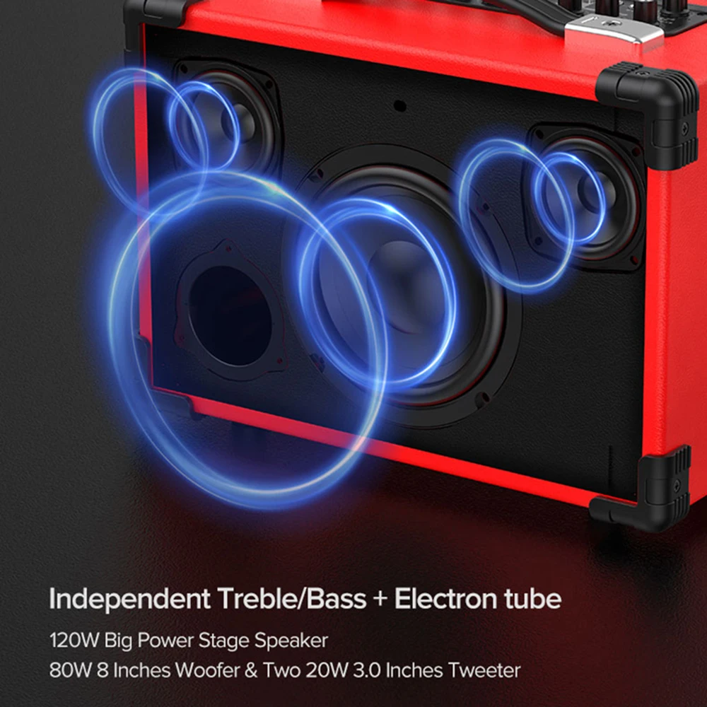 Hooqu Wholesale Bluetooth Speaker 120W Big Size Speaker Box With Microphone Support Music Instrument Recording Monitor Live Broa
Hooqu Wholesale Bluetooth Speaker 120W Big Size Speaker Box With Microphone Support Music Instrument Recording Monitor Live Broa