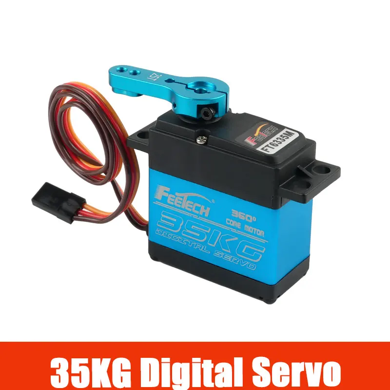 FT6335M 35KG Digital Servo Motor 360 Degree Magnetic Steel Gear 7.4V for RC Car Robot Plane Quadcopter DIY Parts Accessories
FT6335M 35KG Digital Servo Motor 360 Degree Magnetic Steel Gear 7.4V for RC Car Robot Plane Quadcopter DIY Parts Accessories