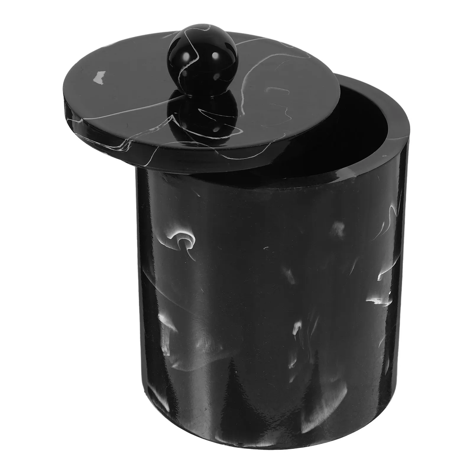 Resin Marble Cotton Swabs Black with Lid Dustproof Storage Box Organizer for Makeup Cotton Toothpicks Small
Resin Marble Cotton Swabs Black with Lid Dustproof Storage Box Organizer for Makeup Cotton Toothpicks Small