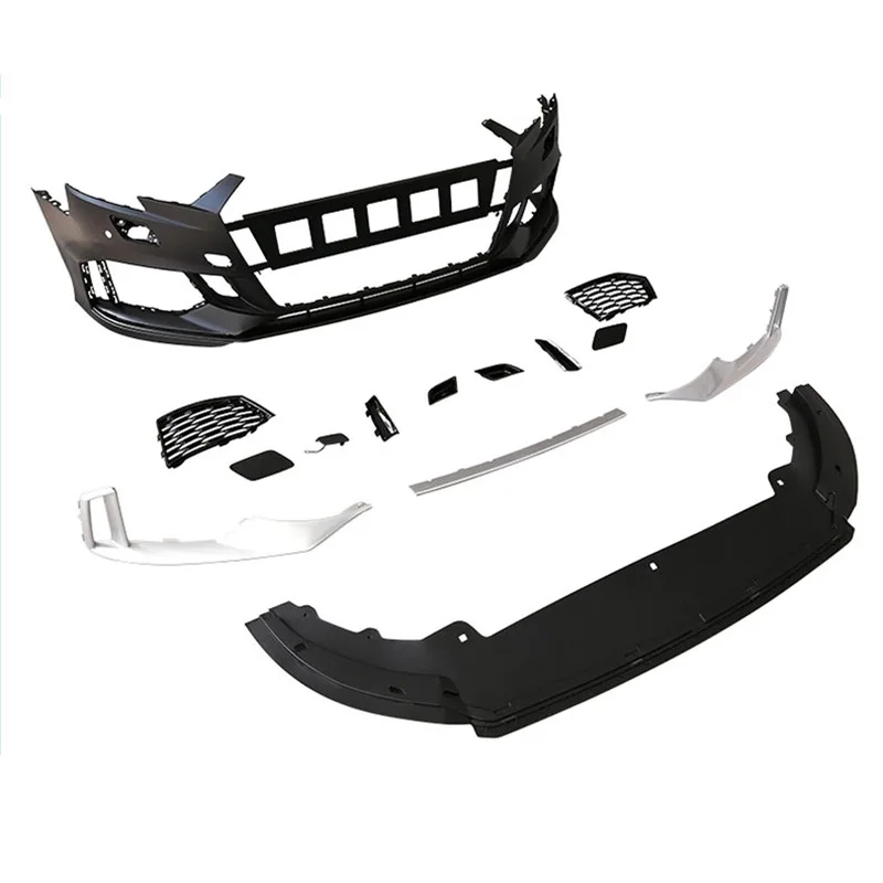 For 17-19 Audi A3/S3 upgrade RS3 full body kit, front bumper grille decoration, rear lip horn upgrade accessories
For 17-19 Audi A3/S3 upgrade RS3 full body kit, front bumper grille decoration, rear lip horn upgrade accessories