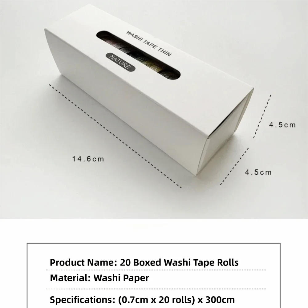 Vintage 20 Rolls Washi Tape Set Adhesive Multi-Pattern Scrapbooking Tape Crafts Making DIY Journals Deco Art Supplies Gifts
Vintage 20 Rolls Washi Tape Set Adhesive Multi-Pattern Scrapbooking Tape Crafts Making DIY Journals Deco Art Supplies Gifts