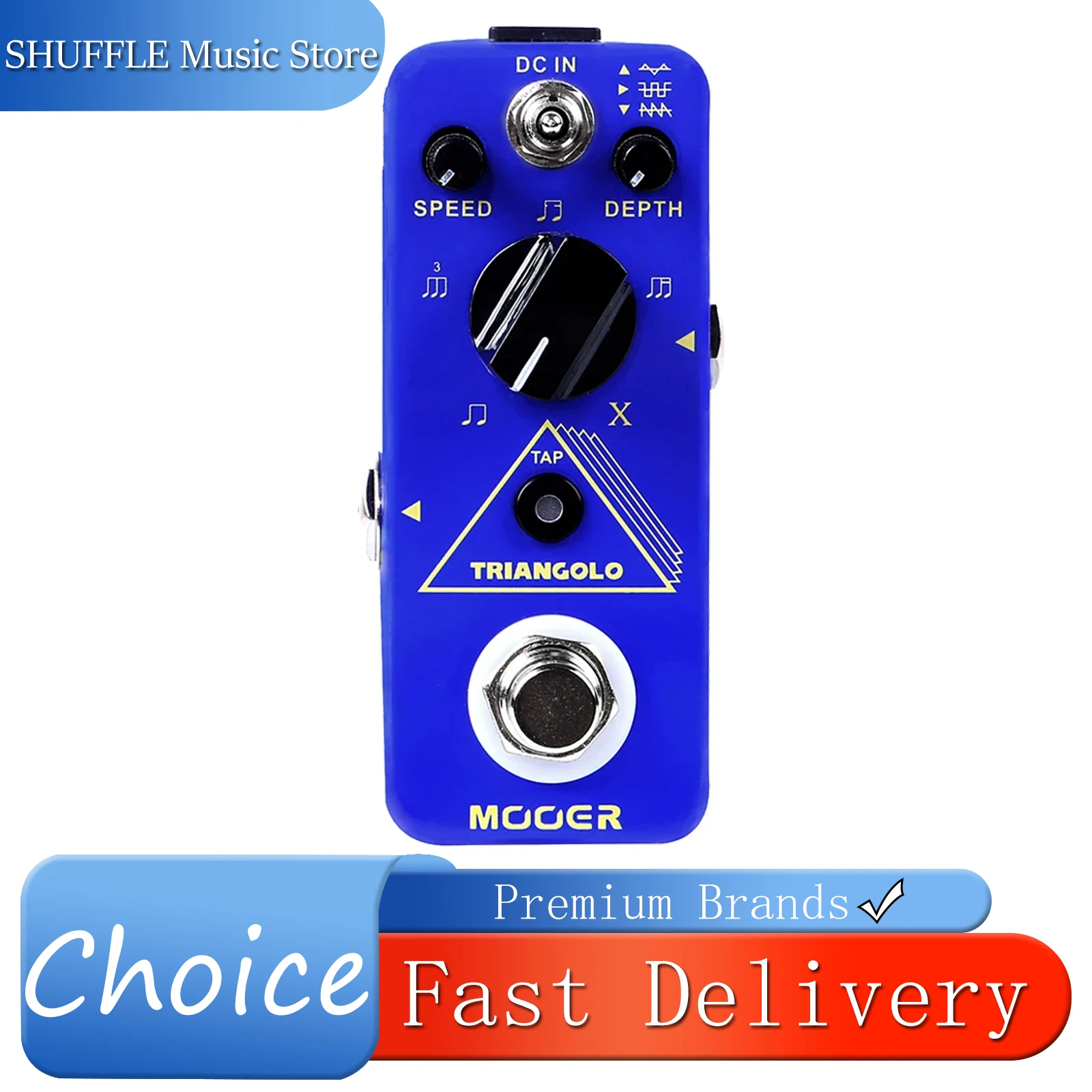 MOOER Triangolo Electric Guitar Effect Pedal Digital Tremolo Effect Full Metal Shell True Bypass Pedal Guitar Accessories
MOOER Triangolo Electric Guitar Effect Pedal Digital Tremolo Effect Full Metal Shell True Bypass Pedal Guitar Accessories