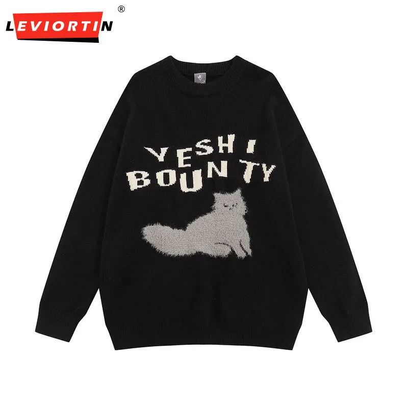 Fashion Jacquard Sweater Men's Letter Autumn/Winter Round Neck Retro Casual Loose Long Sleeve Pullover Men's
Fashion Jacquard Sweater Men's Letter Autumn/Winter Round Neck Retro Casual Loose Long Sleeve Pullover Men's