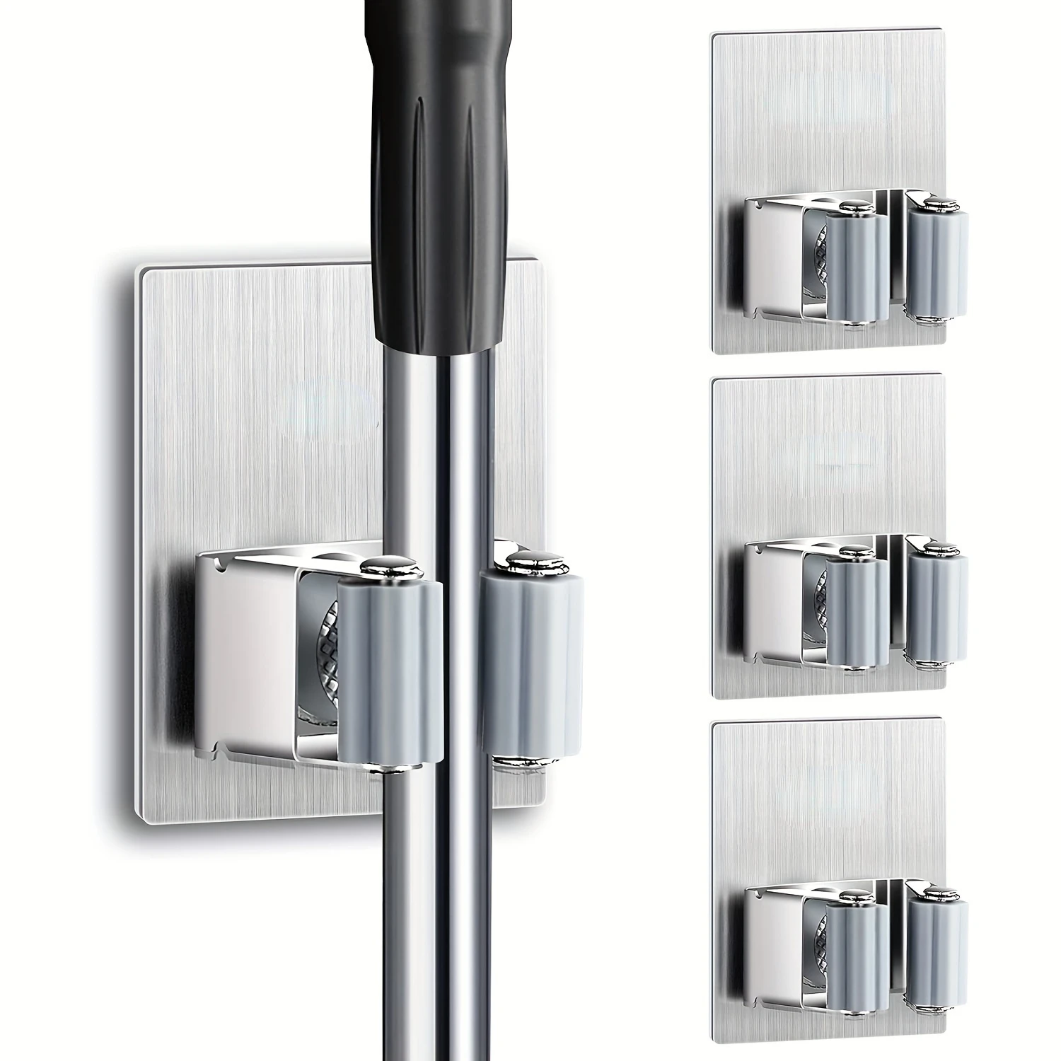 4pcs, Mop Holder, Mop Hook, Mop Clip, Wall Mounted Mop And Broom Clip, Mop Hanging Rack, Multifunctional Tools Clip For Bathro
4pcs, Mop Holder, Mop Hook, Mop Clip, Wall Mounted Mop And Broom Clip, Mop Hanging Rack, Multifunctional Tools Clip For Bathro