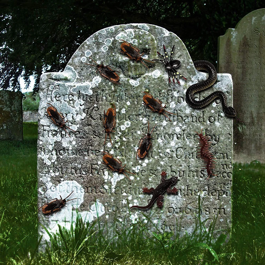 148pcs Fake Snake Cockroach Spider Decoration Tricky Props Halloween Party Favor Prank Toy April Fool Scary Scene Arrangement
148pcs Fake Snake Cockroach Spider Decoration Tricky Props Halloween Party Favor Prank Toy April Fool Scary Scene Arrangement