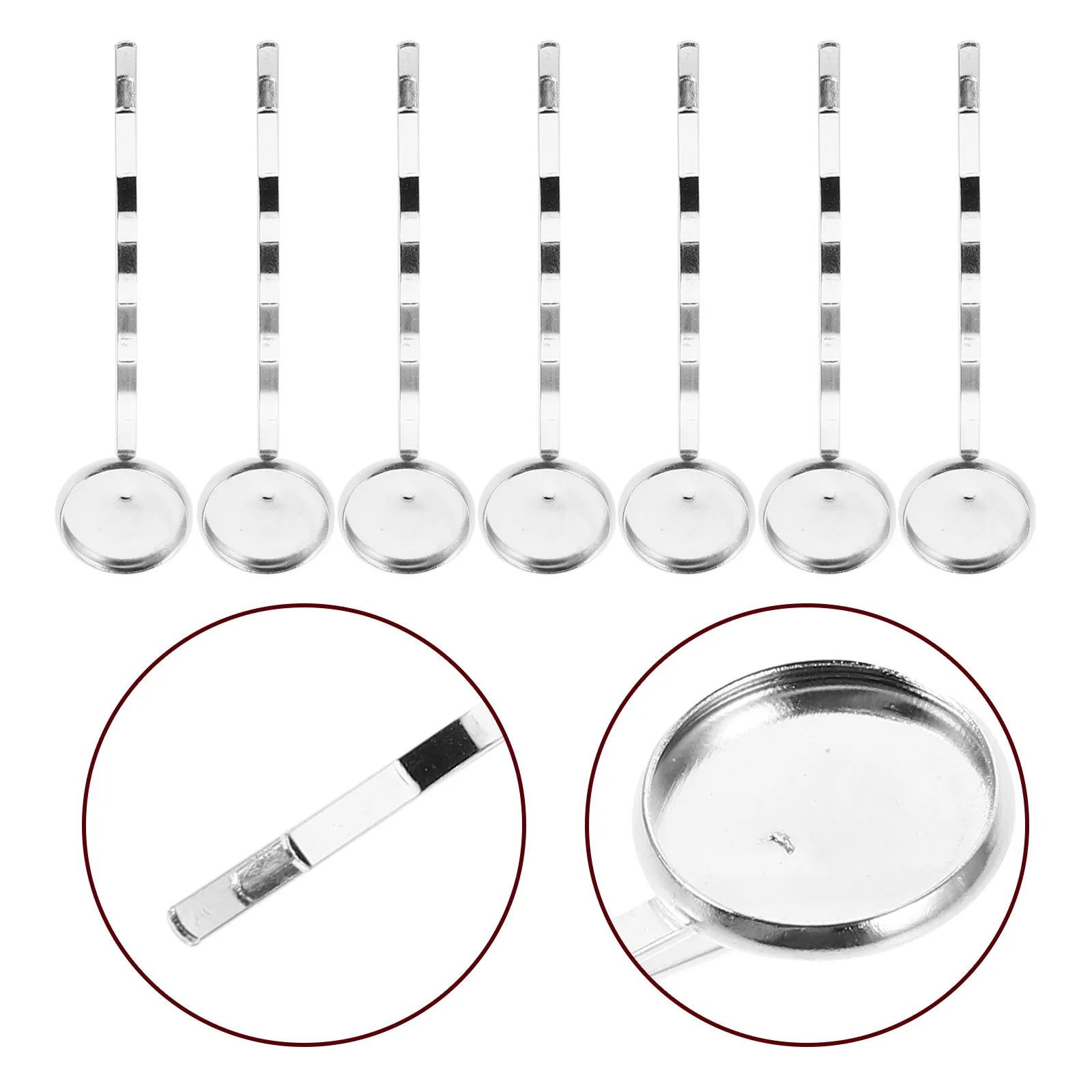 40Pcs Hair Accessories Silver Metal Blank Bobby Pins 12Mm Round Tray Base DIY Hair Clip Making Craft Findings Silver Barrettes
40Pcs Hair Accessories Silver Metal Blank Bobby Pins 12Mm Round Tray Base DIY Hair Clip Making Craft Findings Silver Barrettes