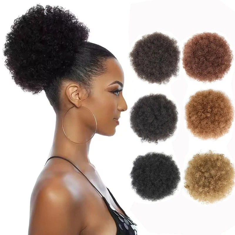 Afro Puff Drawstring Ponytail Synthetic Hair Extension Black Brown Clip On Kinky Drawstring Curly Ponytail
Afro Puff Drawstring Ponytail Synthetic Hair Extension Black Brown Clip On Kinky Drawstring Curly Ponytail