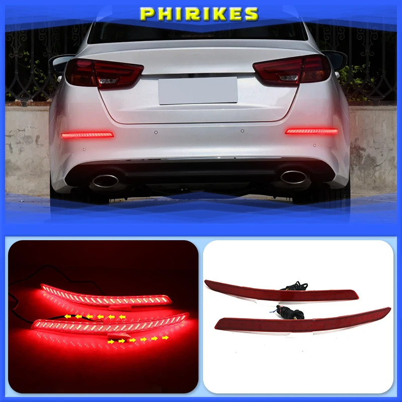 LED Lens Rear Bumper Reflector Brake Fog Light Lamp For KIA Optima K5 2014 2015
LED Lens Rear Bumper Reflector Brake Fog Light Lamp For KIA Optima K5 2014 2015