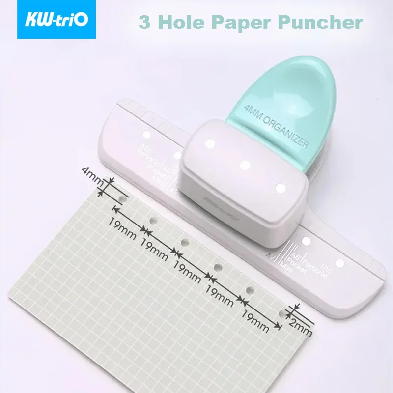 3 Holes 4mm Hole Puncher For DIY A5 A6 A7 Loose Leaf Handicrafts Card Paper Hole Punch Creative Stationery Office Tools Gadgets
3 Holes 4mm Hole Puncher For DIY A5 A6 A7 Loose Leaf Handicrafts Card Paper Hole Punch Creative Stationery Office Tools Gadgets