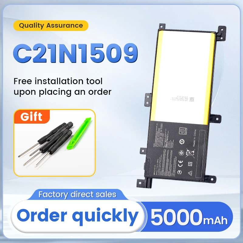 SOMI C21N1509 Laptop Battery Replacement for Asus Vivobook X556UA X556UB X556UF X556UJ X556UQ X556UQK X556UR X556UV K556U K556UA
SOMI C21N1509 Laptop Battery Replacement for Asus Vivobook X556UA X556UB X556UF X556UJ X556UQ X556UQK X556UR X556UV K556U K556UA