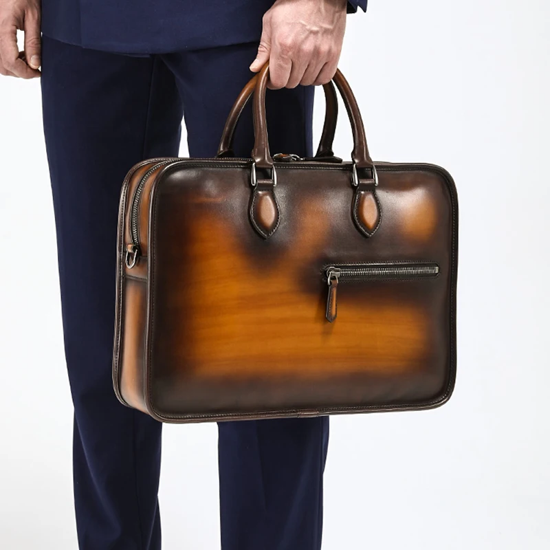 DIMY 2025 men's new business briefcase men's leather high-end luxury handmade retro computer handbag shoulder bag men's bag
DIMY 2025 men's new business briefcase men's leather high-end luxury handmade retro computer handbag shoulder bag men's bag