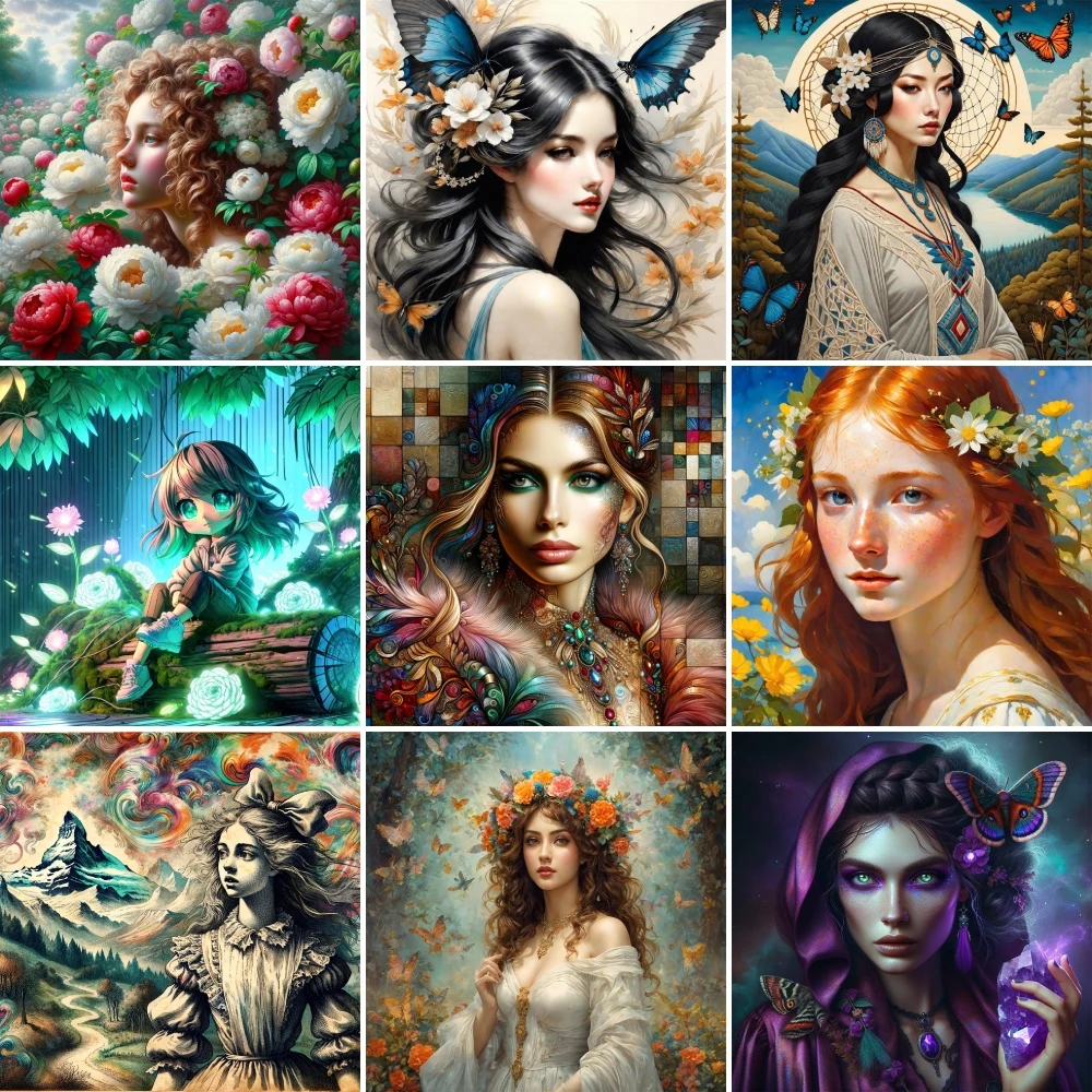 Portrait Girl Flowers Pre-Printed Cross-Stitch Set DIY Embroidery Hobby Needlework Painting Sewing Mulina Wholesale Home Decor
Portrait Girl Flowers Pre-Printed Cross-Stitch Set DIY Embroidery Hobby Needlework Painting Sewing Mulina Wholesale Home Decor