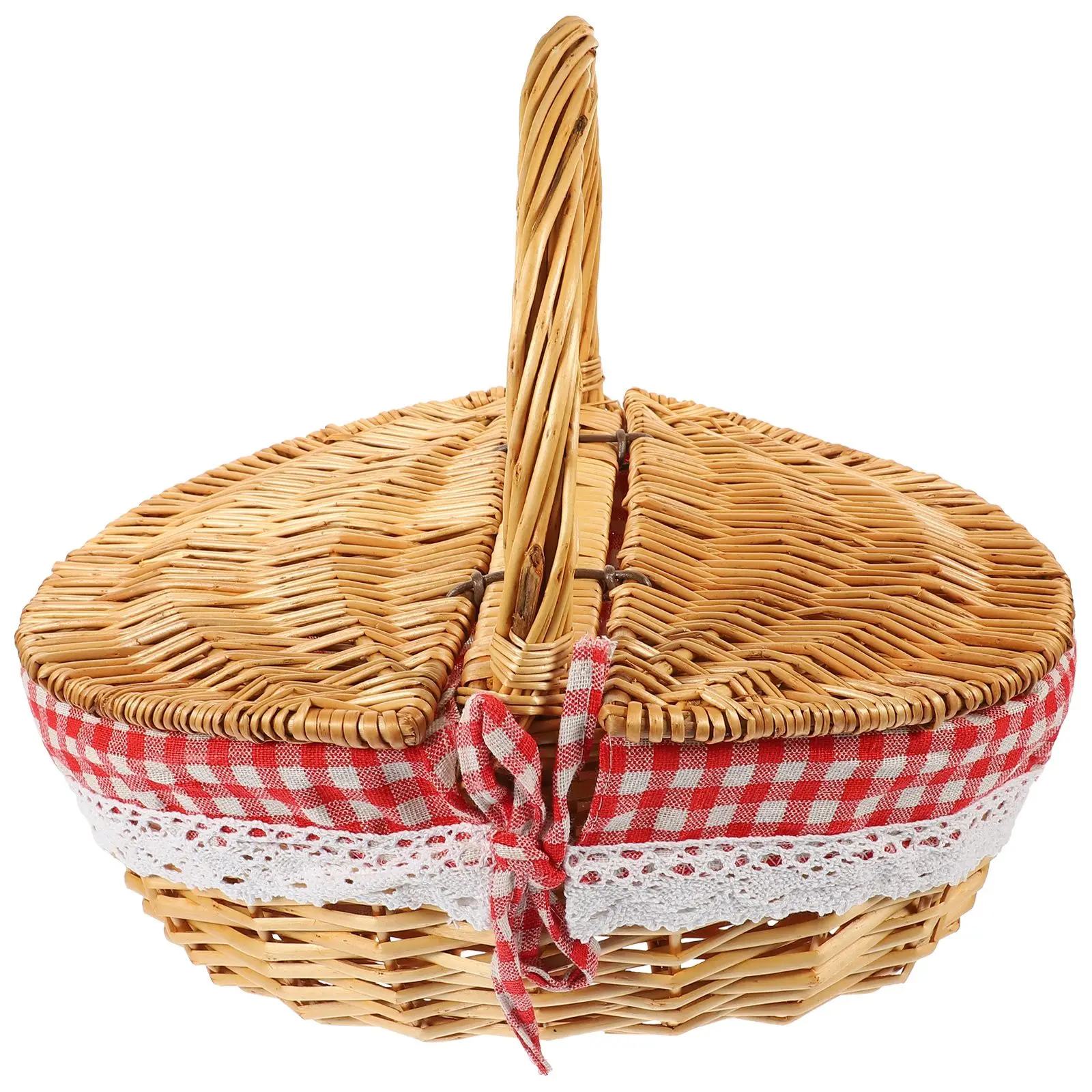 Wicker Picnic Red Check Cloth H made Storage ganizer ganizer Basket Portable Basket For Picnic Vintage Baskets
Wicker Picnic Red Check Cloth H made Storage ganizer ganizer Basket Portable Basket For Picnic Vintage Baskets