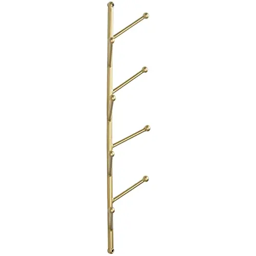 Vertical Wall-Mounted Metal Rack With 8 Branch-Shaped Hooks For Hats, Coats, Scarves, Umbrellas And Purses, Decorative
Vertical Wall-Mounted Metal Rack With 8 Branch-Shaped Hooks For Hats, Coats, Scarves, Umbrellas And Purses, Decorative