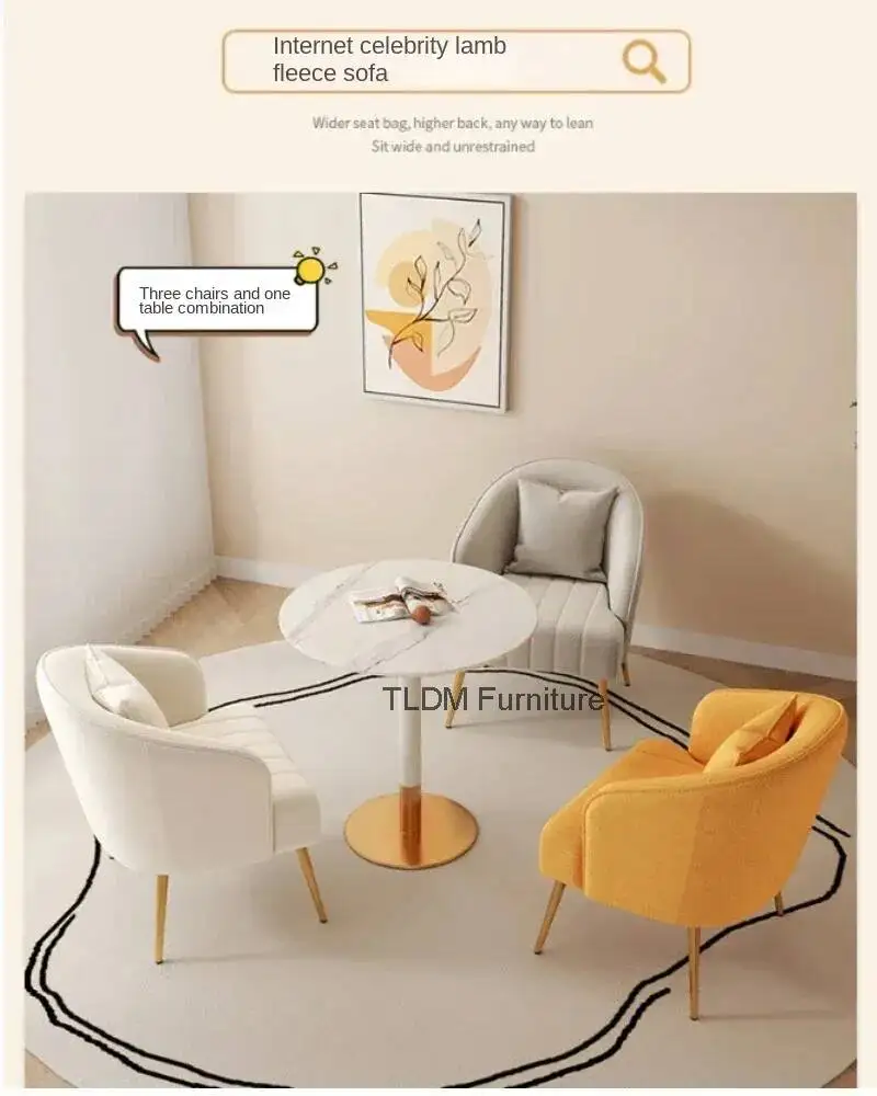 Спинка Nordic Lamb бархатное кресло для отдыха INS Cream спальня односпальный диван гостиная Дизайнерский угловой диван для приема туалетный столик
Спинка Nordic Lamb бархатное кресло для отдыха INS Cream спальня односпальный диван гостиная Дизайнерский угловой диван для приема туалетный столик