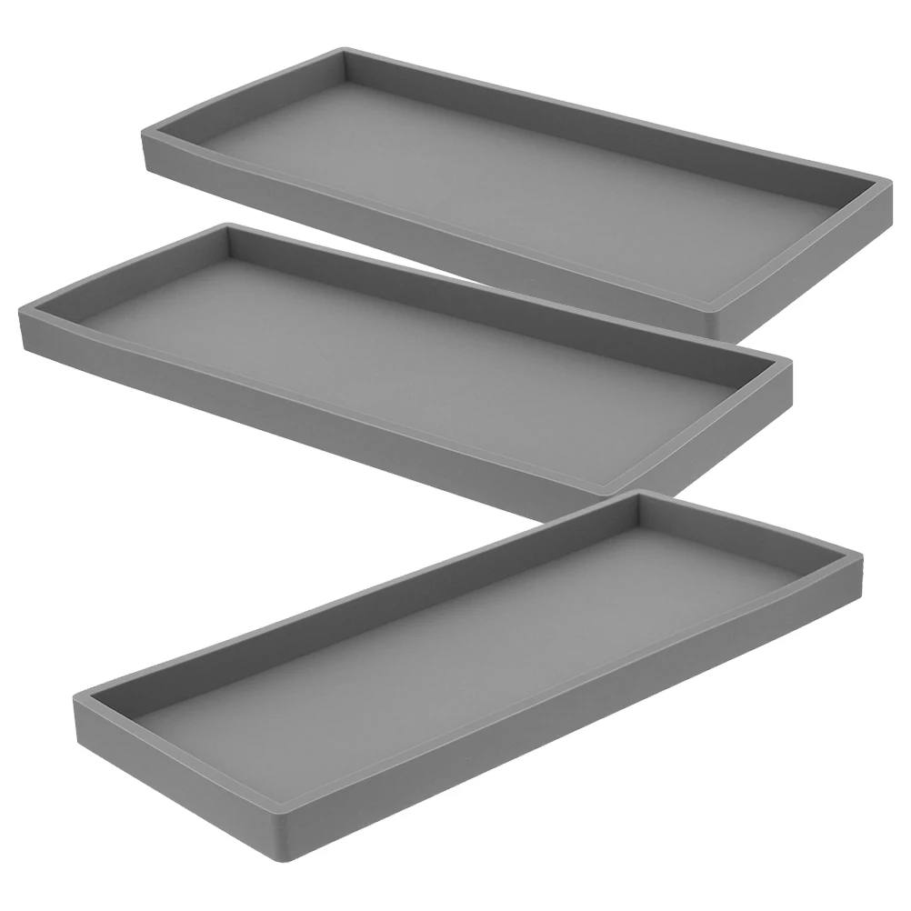 3 Pcs Bathroom Storage Tray Rectangular Hotel Countertop Toiletries Plate Reusable Multi Function Holder
3 Pcs Bathroom Storage Tray Rectangular Hotel Countertop Toiletries Plate Reusable Multi Function Holder