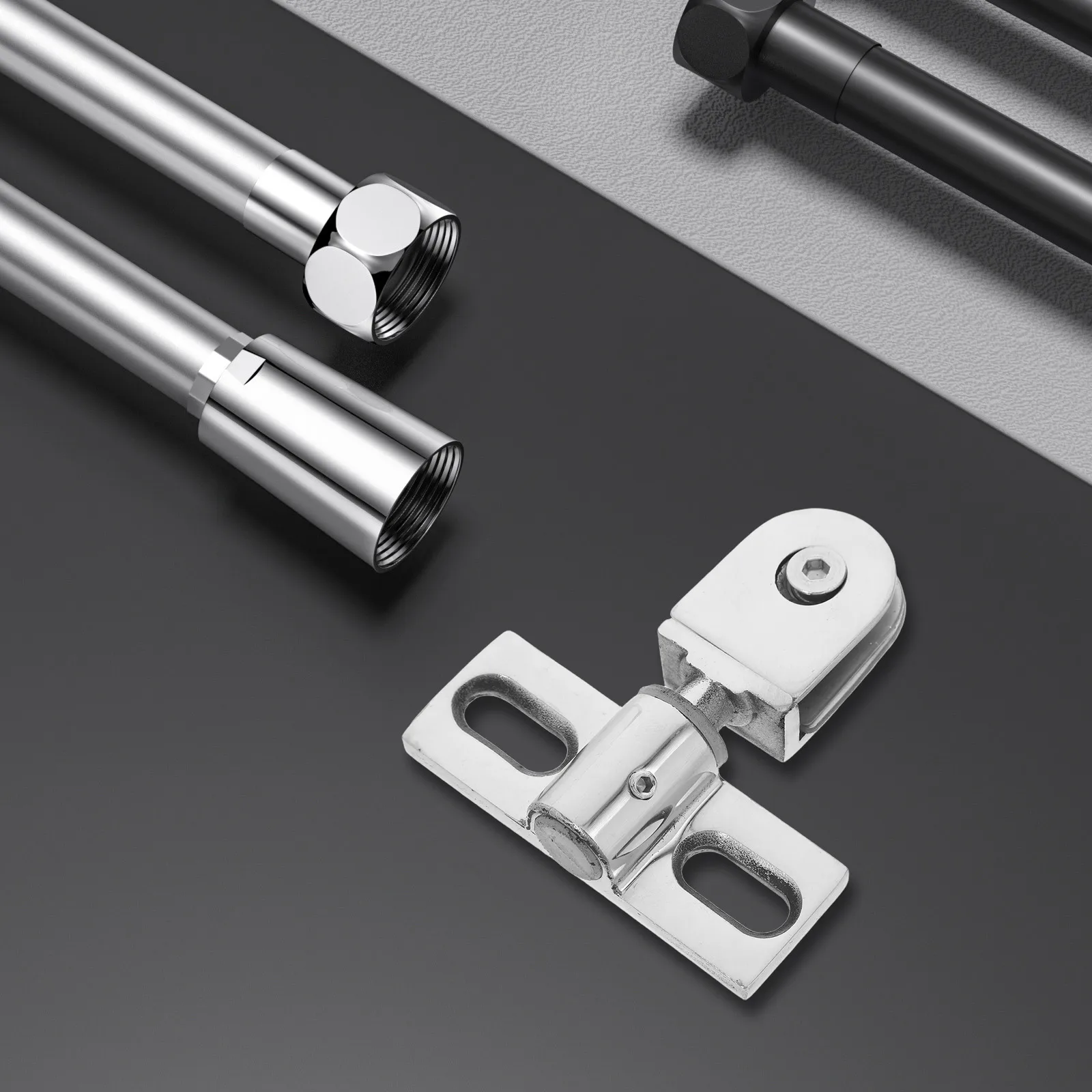 1 Set Of Heavy Duty Stainless Steel Shower Door Pivot Glass Clamp Hinge For Bathroom, Cabinet Door Hinge Clip, Pivot Hinges
1 Set Of Heavy Duty Stainless Steel Shower Door Pivot Glass Clamp Hinge For Bathroom, Cabinet Door Hinge Clip, Pivot Hinges