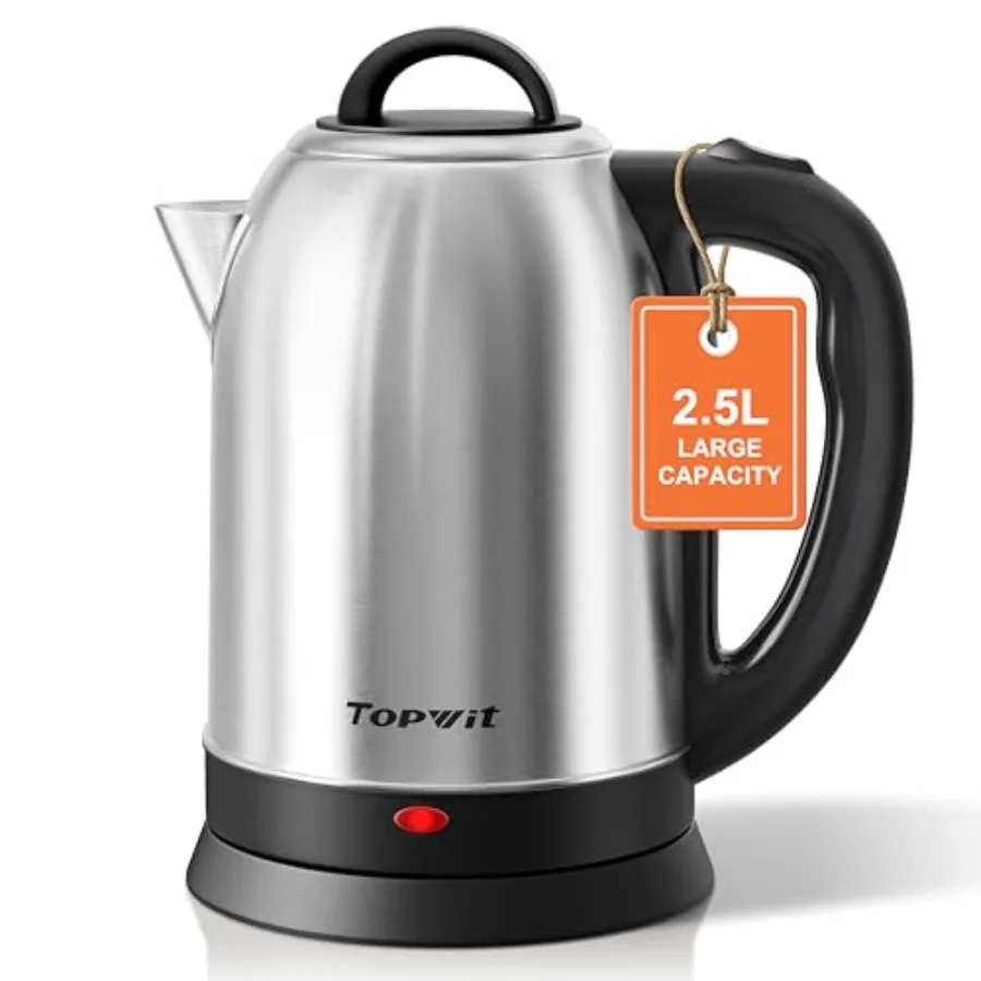 2.5L Large Electric Kettle, BPA Free Stainless Steel Water Boiler and Heater, Fast Boil Electric Tea Kettle, Hot Water Kettle E
2.5L Large Electric Kettle, BPA Free Stainless Steel Water Boiler and Heater, Fast Boil Electric Tea Kettle, Hot Water Kettle E