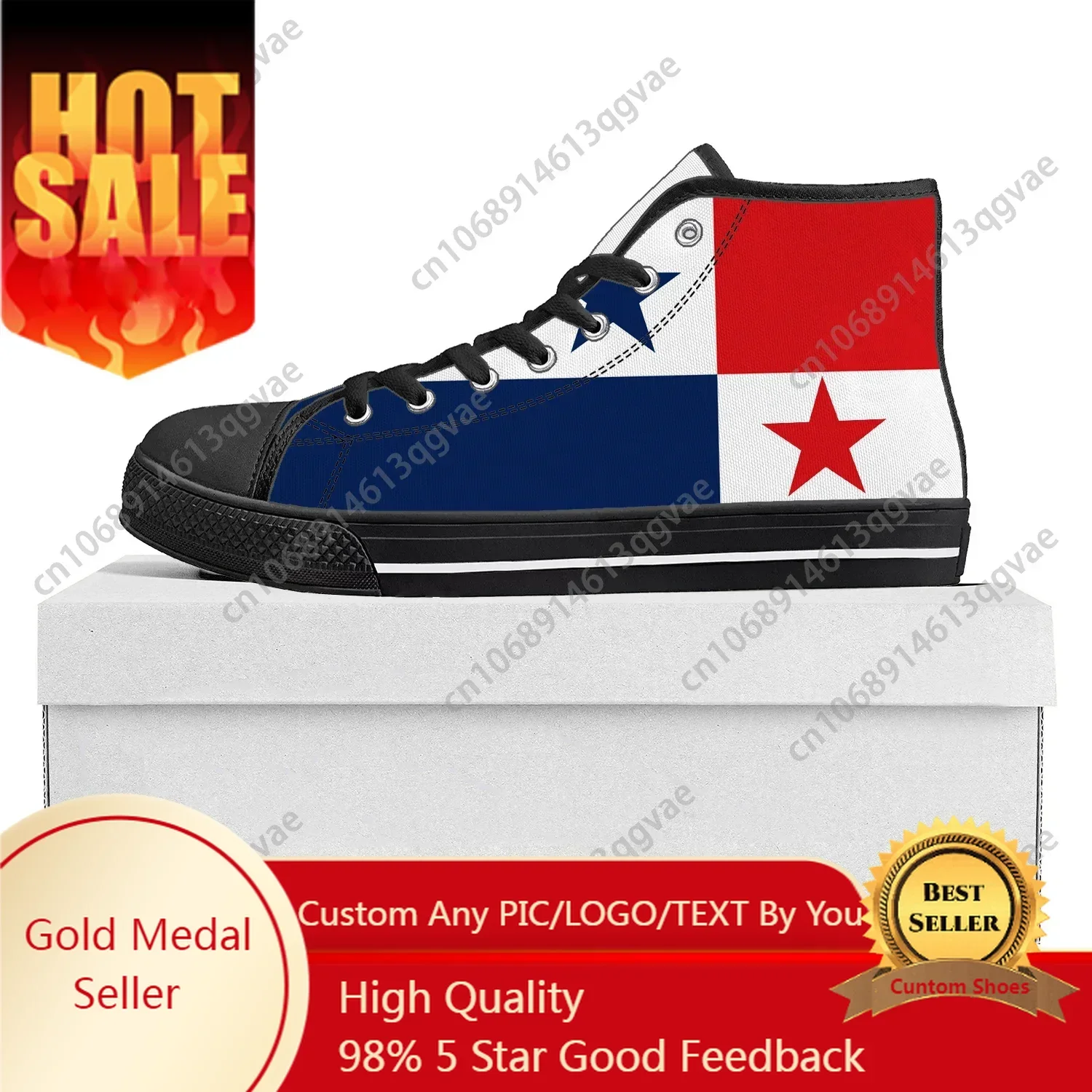 Panamanian Flag High Top High Quality Sneakers Mens Womens Teenager Canvas Sneaker Panama Casual Couple Shoes Custom Shoe
Panamanian Flag High Top High Quality Sneakers Mens Womens Teenager Canvas Sneaker Panama Casual Couple Shoes Custom Shoe