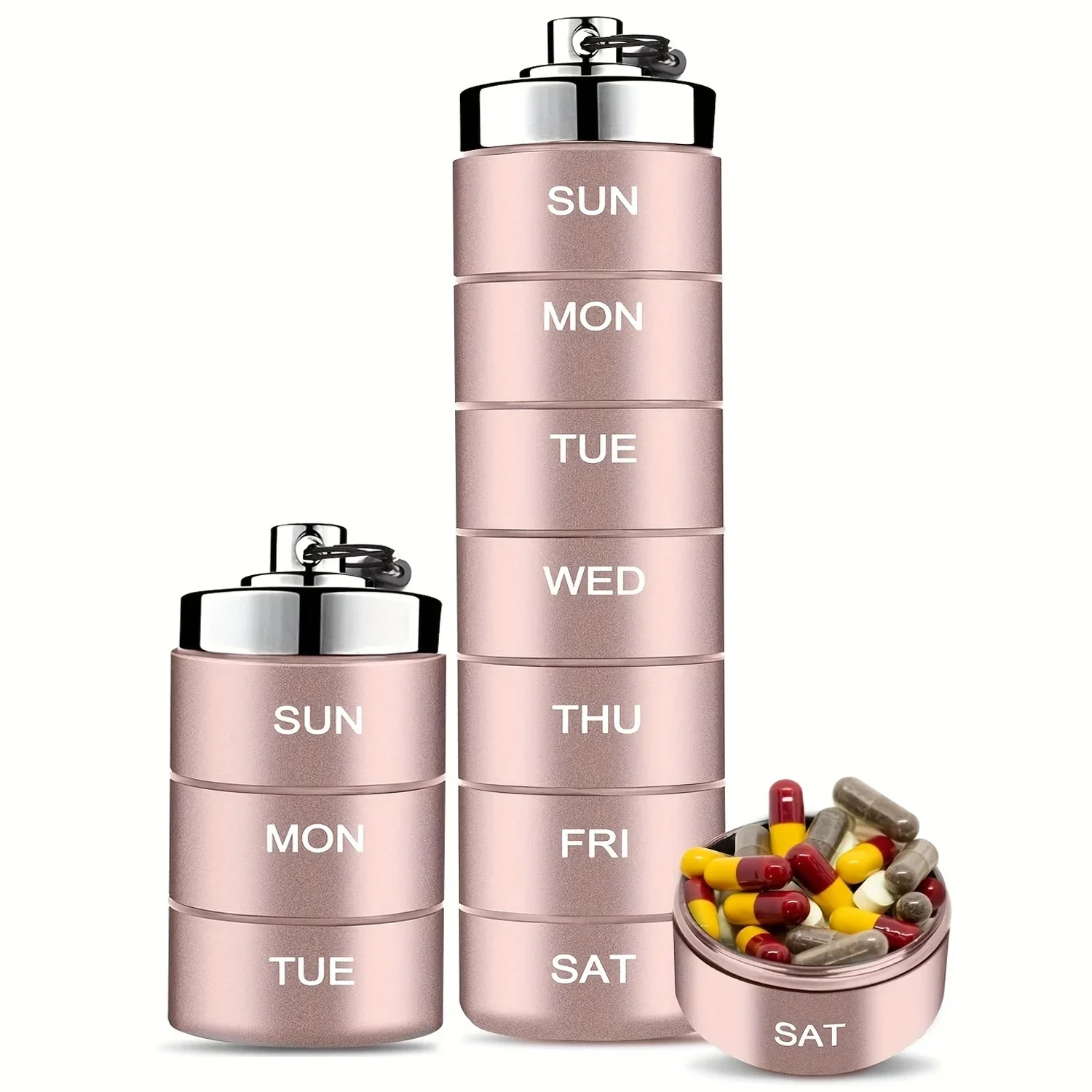 New Portable Travel Metal Organizer Waterproof Box Container Medicine Bottle Organizer Weekly
New Portable Travel Metal Organizer Waterproof Box Container Medicine Bottle Organizer Weekly