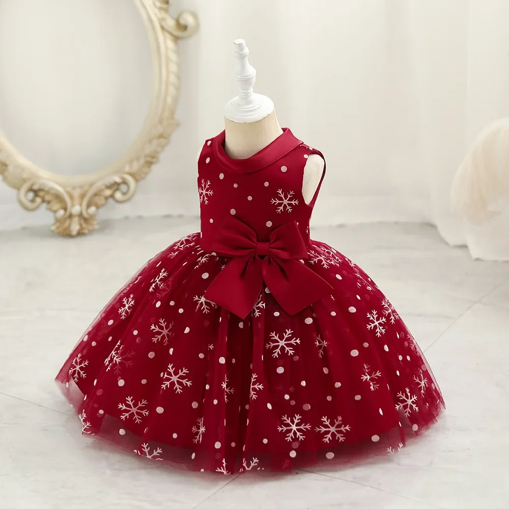 Christmas Kid Girl Dress Snowflake Party Dress for Baby 1 Year Birthday Toddler Children Princess Dress Christening Gown 1-6Y
Christmas Kid Girl Dress Snowflake Party Dress for Baby 1 Year Birthday Toddler Children Princess Dress Christening Gown 1-6Y