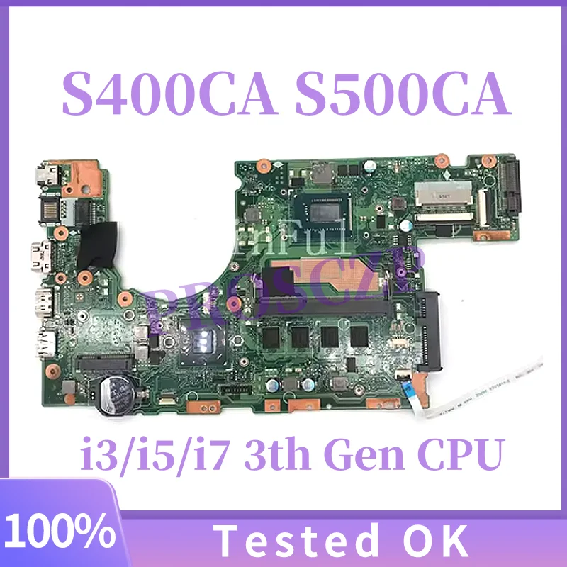 Основная плата S400CA для Asus S400C S500C S500CA S400CA Материнская плата для ноутбука с процессором i3-3217U i5-3317U i7-3517U 4 ГБ ОЗУ 100% рабочая
Основная плата S400CA для Asus S400C S500C S500CA S400CA Материнская плата для ноутбука с процессором i3-3217U i5-3317U i7-3517U 4 ГБ ОЗУ 100% рабочая