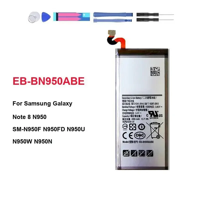 EB-BN950ABE 3300mAh For Samsung Galaxy Note 8 N950 SM-N950F N950FD N950U U1 N950W N950N N9500 Mobile Phone Battery High-Capacity
EB-BN950ABE 3300mAh For Samsung Galaxy Note 8 N950 SM-N950F N950FD N950U U1 N950W N950N N9500 Mobile Phone Battery High-Capacity