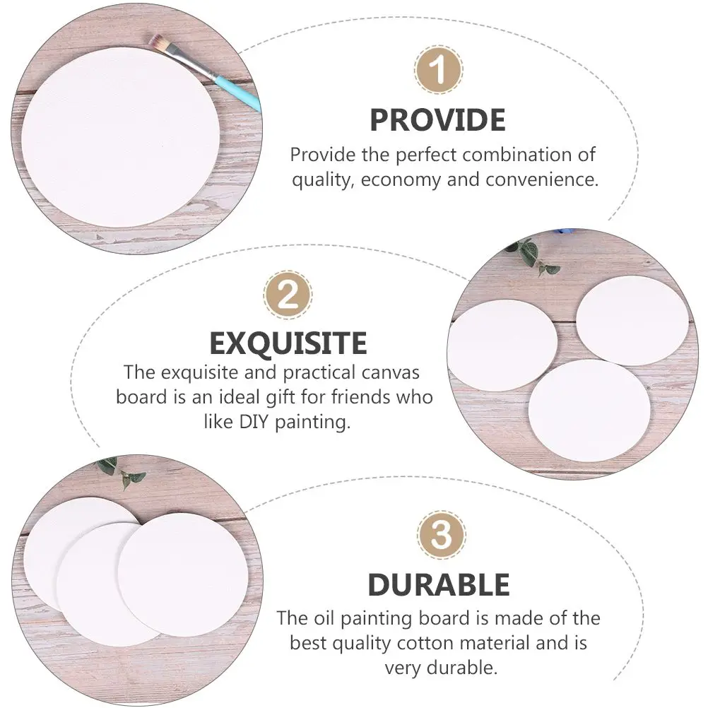 Oil Painting Board Canvas Canvases Circle Boards Cotton Round Sketchpad Durable Artist Drawing Panels Suitable Oil Acrylic
Oil Painting Board Canvas Canvases Circle Boards Cotton Round Sketchpad Durable Artist Drawing Panels Suitable Oil Acrylic