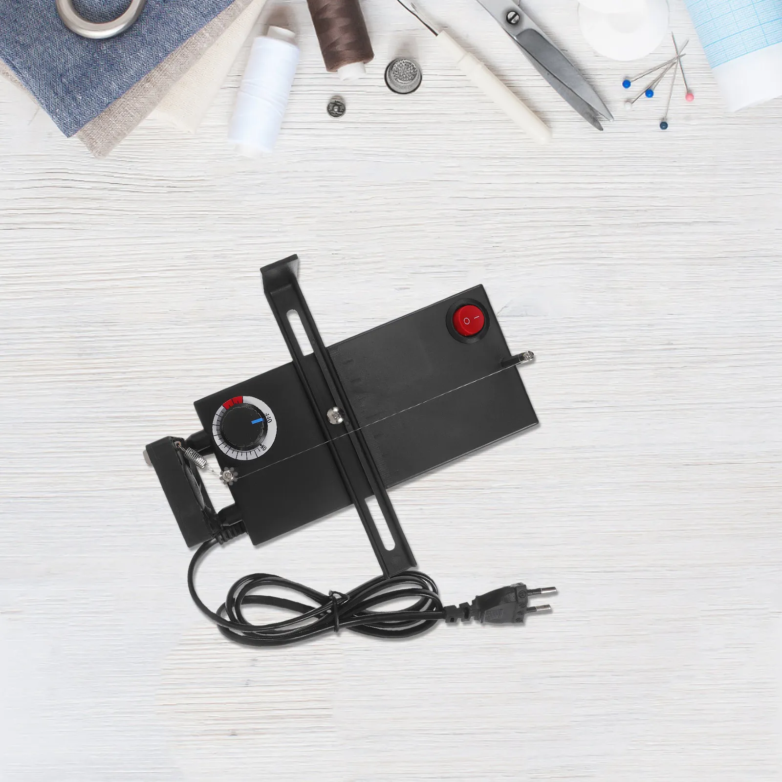 Electric Ribbon Cutter Compact Portable Hot Cutting Machine Adjustable Thermal Cutter for DIY Craft Webbing Ribbons Heat Sealing
Electric Ribbon Cutter Compact Portable Hot Cutting Machine Adjustable Thermal Cutter for DIY Craft Webbing Ribbons Heat Sealing